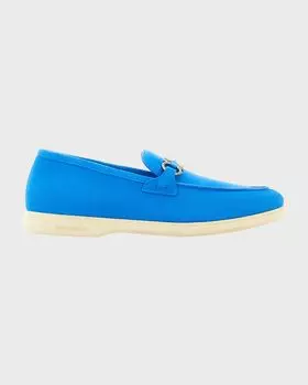 Мужские кожаные лоферы Cosimo Gancini-Bit Ferragamo, цвет Blue