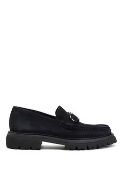 Мужские кожаные лоферы Ferragamo, синий