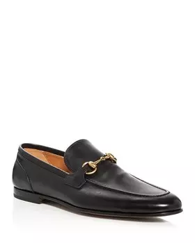 Мужские кожаные лоферы Jordaan Gucci, цвет Black