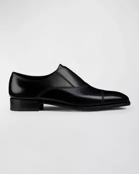 Мужские кожаные лоферы Mansell John Lobb, цвет Black