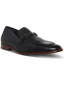Мужские кожаные лоферы с круглым носком Caspin Steve Madden, цвет Black Leather