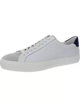 Мужские кожаные модные кроссовки Fulton E Vince, цвет White Leather