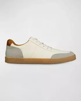 Мужские кожаные низкие кеды Liam Allen Edmonds, цвет White
