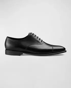 Мужские кожаные оксфорды City II с закрытым носком John Lobb, цвет Black