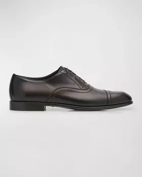 Мужские кожаные оксфорды Cortez Ferragamo, цвет T.Moro 23
