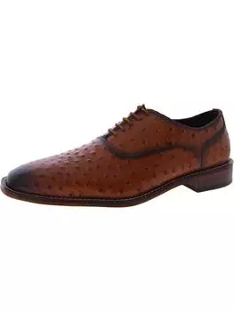 Мужские кожаные оксфорды Roselli с тиснением Stacy Adams, цвет Tan