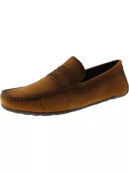 Мужские кожаные пенни-лоферы Charlton St Marc Joseph, цвет havana nubuck grainy