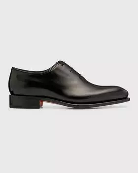 Мужские кожаные платья-оксфорды People Santoni, цвет Black