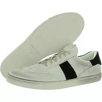 Мужские кожаные повседневные и модные кроссовки Charlie на шнуровке Greats, цвет White/Black