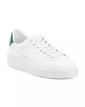 Мужские кожаные повседневные спортивные кроссовки Made In Italy Golden Goose, белый/зеленый