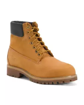 Мужские кожаные рабочие ботинки Made In Italy Soldini, светло-коричневый