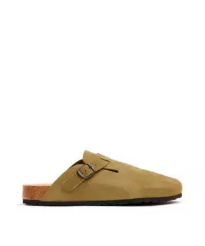 Мужские кожаные сабо CASTELL MENORCA, темно-зеленый