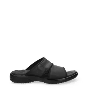 Мужские кожаные сандалии с синтетической подкладкой Panama Jack, чёрный