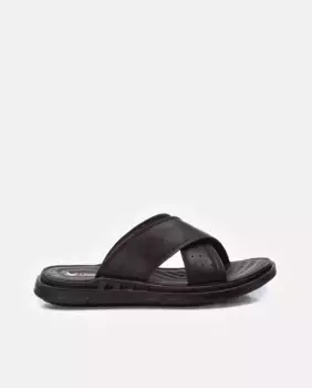 Мужские кожаные шлепанцы с перекрещивающимися ремешками Xti, коричневый