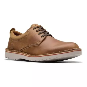 Мужские кожаные туфли Clarks Eastford Low, цвет Light Brown