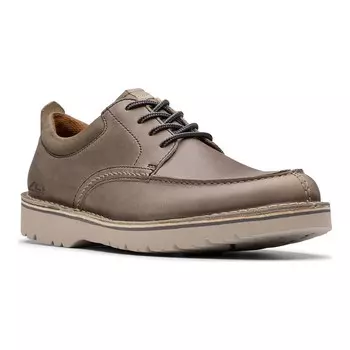 Мужские кожаные туфли Clarks Eastridge Moc, серый