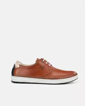 Мужские кожаные туфли со шнуровкой Fluchos, цвет Cuero