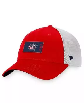 Мужские красные и белые куртки Columbus Blue Authentic кепка Snapback Pro Rink Trucker Fanatics, красный