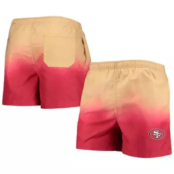 Мужские красные шорты для плавания FOCO San Francisco 49ers Dip-Dye