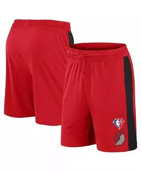 Мужские красные шорты для тренировки в центре города Portland Trail Blazers 75th Anniversary Fanatics, красный