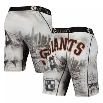 Мужские кремовые боксеры Ethika San Francisco Giants DNA