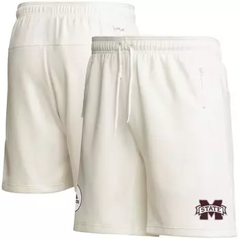 Мужские кремовые шорты Mississippi State Bulldogs Zero Dye AEROREADY adidas
