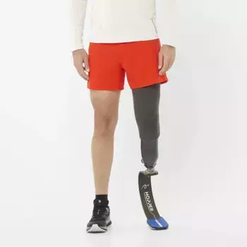 Мужские Кросс 5" Шорты Salomon, оранжевый