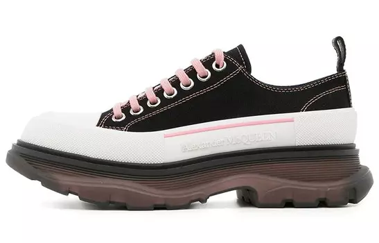 Мужские кроссовки Alexander McQueen на платформе, белый/коричневый