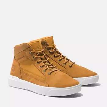 Мужские кроссовки Allston Mid на шнуровке Timberland, цвет Wheat Nubuck