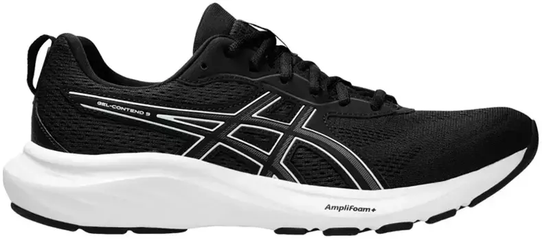 Мужские кроссовки ASICS GEL-CONTEND 9, черный/белый