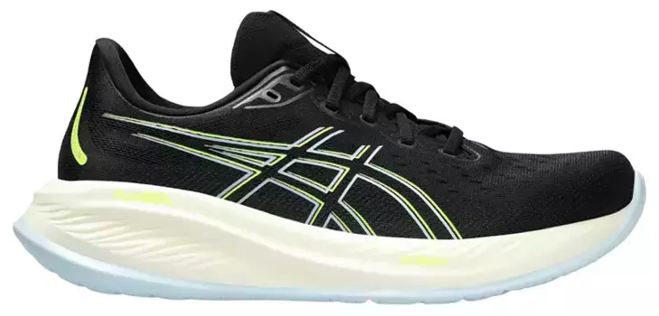 Мужские кроссовки ASICS Gel-Cumulus 26, цвет Black/Safety Yellow
