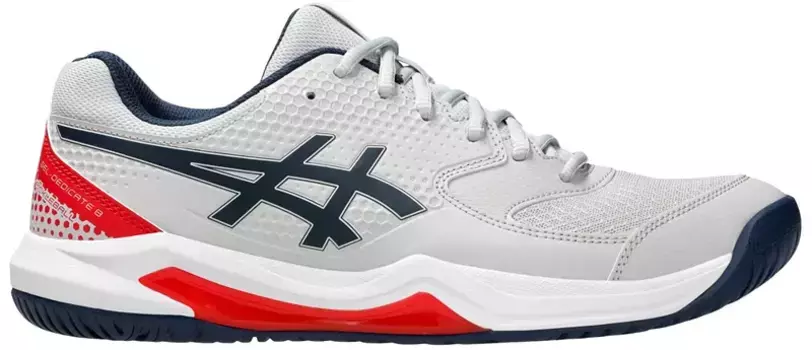 Мужские кроссовки ASICS Gel-Dedicate 8 Pickleball, цвет Concrete