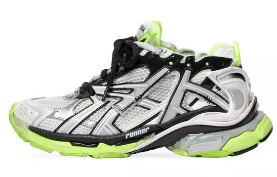 Мужские кроссовки Balenciaga Runner, черный/желтый/серый