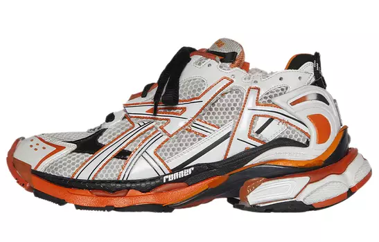 Мужские кроссовки Balenciaga Runner, черный/оранжевый/серый