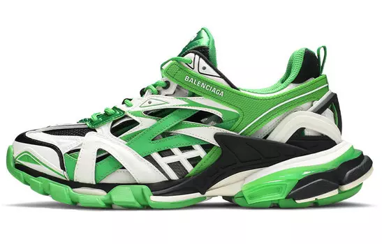 Мужские кроссовки Balenciaga Track 2.0, зеленый/белый/черный