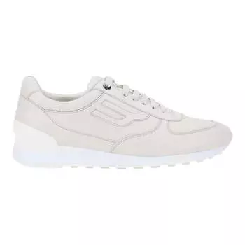 Мужские кроссовки Bally Gismo 6239589 Dusty White Calf Plain Leather Sneakers
