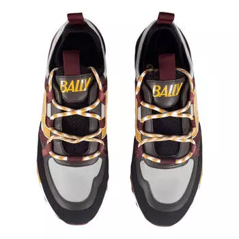 Мужские кроссовки Bally Glick 6300602 черного цвета и синтетического каучука Bruno, черный
