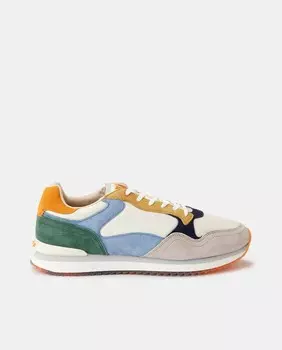 Мужские кроссовки Bangkok с низким берцем, разноцветными деталями и подошвой с трафаретной печатью Hoff, мультиколор