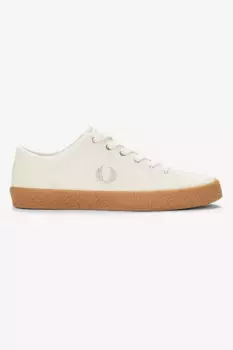 Мужские кроссовки Baseline Heavy Twill Logo на шнуровке Fred Perry, белый