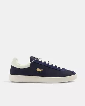 Мужские кроссовки Baseshot из премиальной замши Lacoste, темно-синий