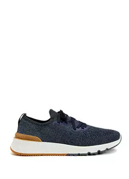 Мужские кроссовки blue sock form с логотипом Brunello Cucinelli