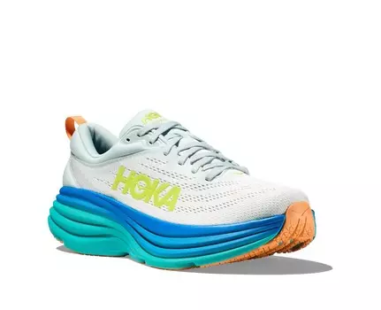 Мужские кроссовки Bondi 8 цвета Ice Flow/bit Of Blue Hoka