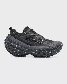 Мужские кроссовки Bouncer Screw с пирсингом Balenciaga, цвет 1081 Black