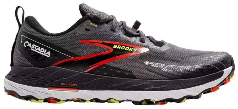 Мужские кроссовки Brooks Cascadia 18 GTX, цвет Black/Tomato