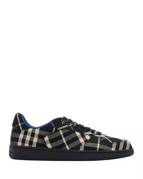 Мужские кроссовки Burberry в клетку Terrace Check, черный