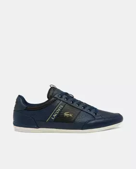 Мужские кроссовки Chaymon из синтетики и кожи Lacoste, темно-синий