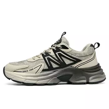 Мужские кроссовки для активного отдыха на открытом воздухе, с низким верхом Aokang, черный/белый