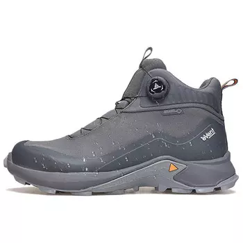 Мужские кроссовки для активного отдыха на открытом воздухе с высоким берцем Серо-черный Humtto