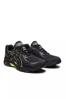 Мужские кроссовки для бега и тренировок ЧЕРНЫЕ/ЛАЙМово-ЗЕЛЕНЫЕ Asics, черный