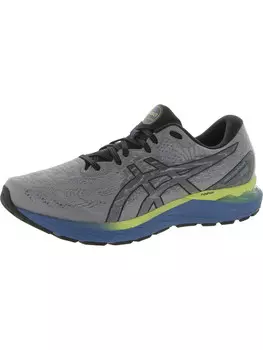 Мужские кроссовки для бега с сеткой Gel Cumulus 23 ASICS, цвет Carrier Grey/Piedmont Grey/Blue/Green